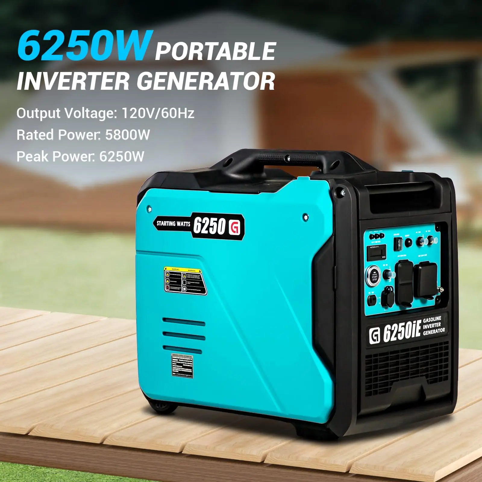 3000W Gas Powered Portable Inverter Generator Ultra-Quiet Long-Running Inverter Generator Featuring Usb Outlet and Parallel Capa