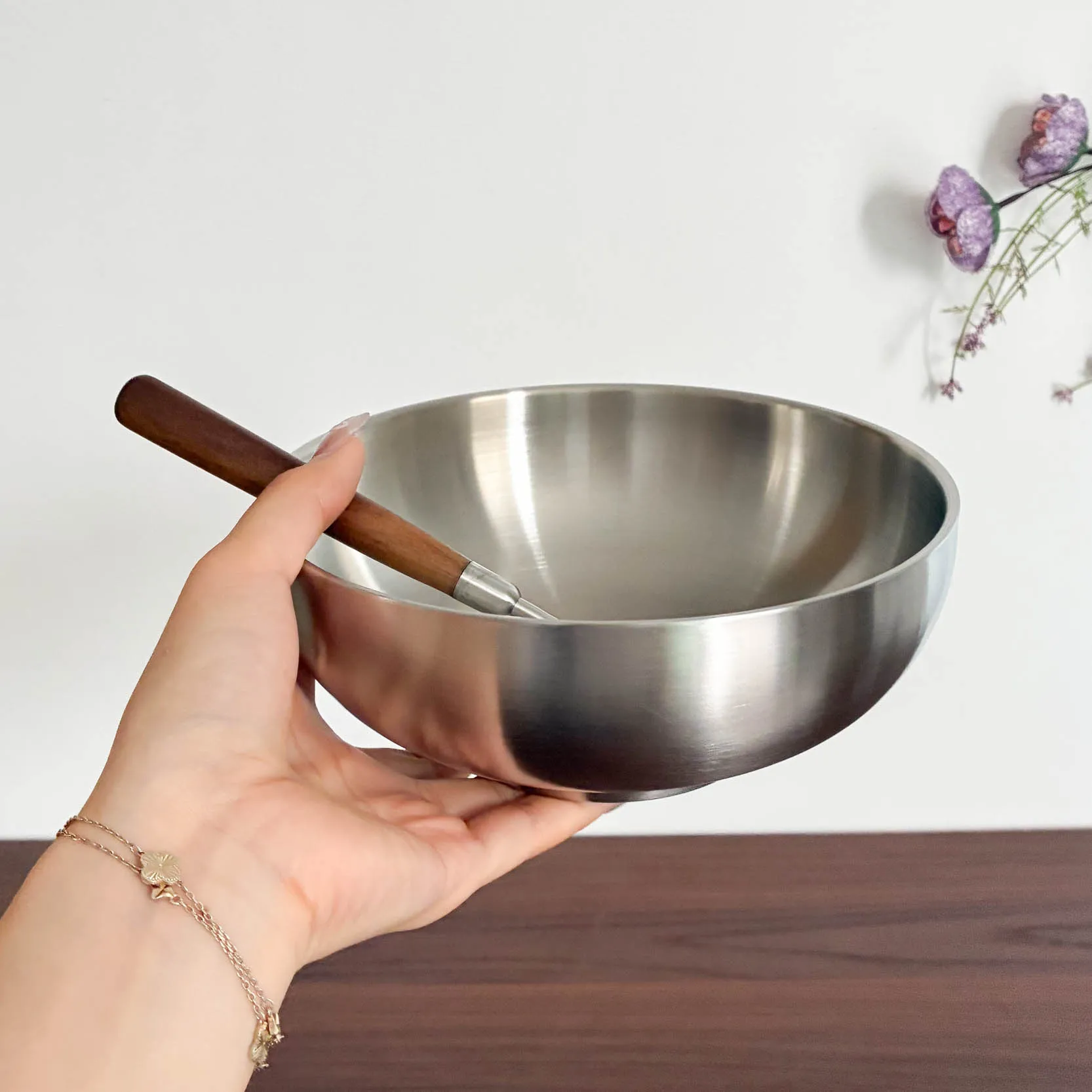 

Large Size Stainl Steel 304 Food ade Double Layer Anti-Scalding Soup Bowl Home Dining Utensils Big Flat Bowl
