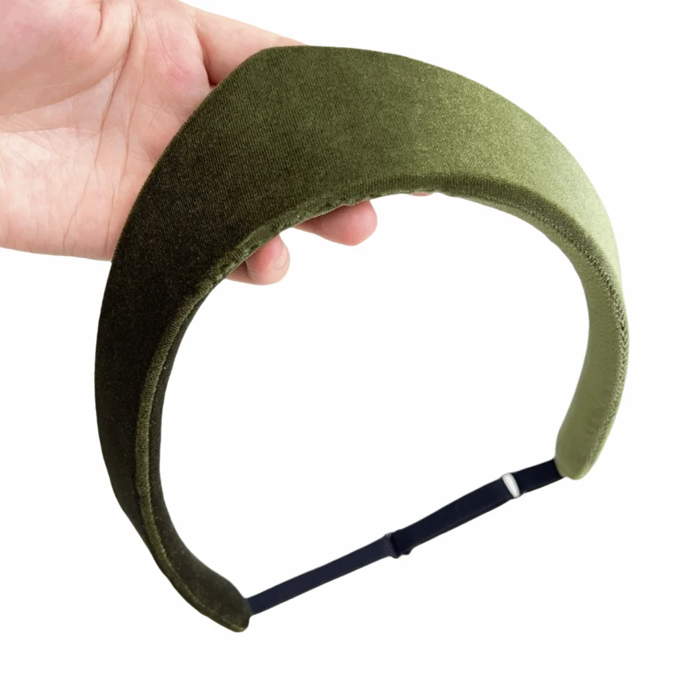 Elegant Velvet Crown Headband Unique Multiple Colors Smooth Texture Headwear Retro Style Soft Fabric European Hairband