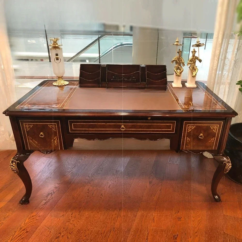 Kimberly Furniture English Cambridge Desk Copper Shell