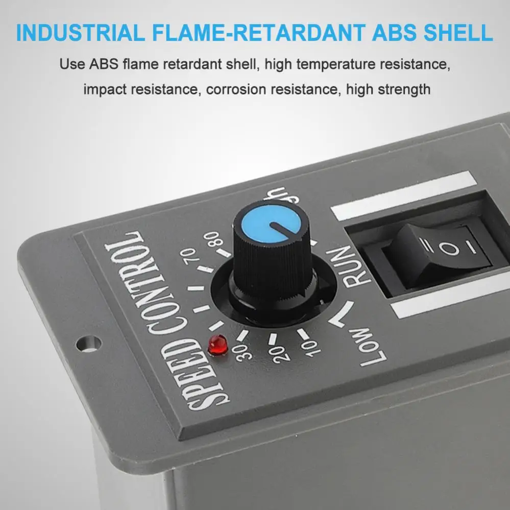 Motor Speed Controller Adjustable Speed with Switch Controller DC Motor Governor 6A Reversible Switch