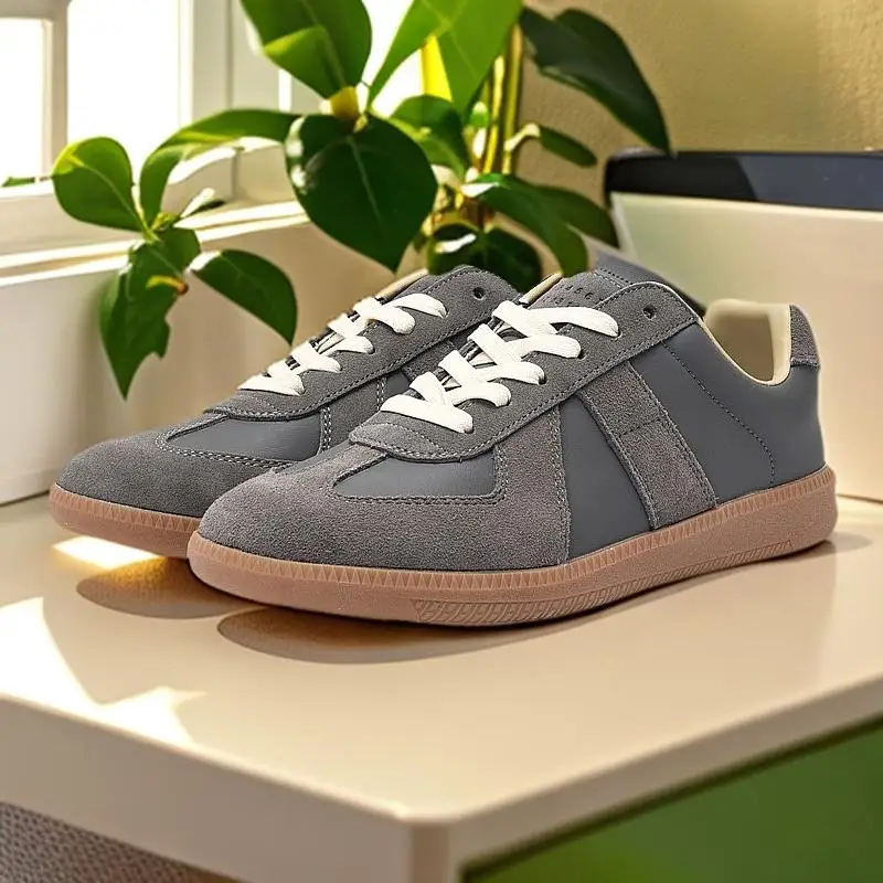

Dexun shoes autumn 2024 new couple genuine leather retro versatile men's shoes casual sports flat shoes women