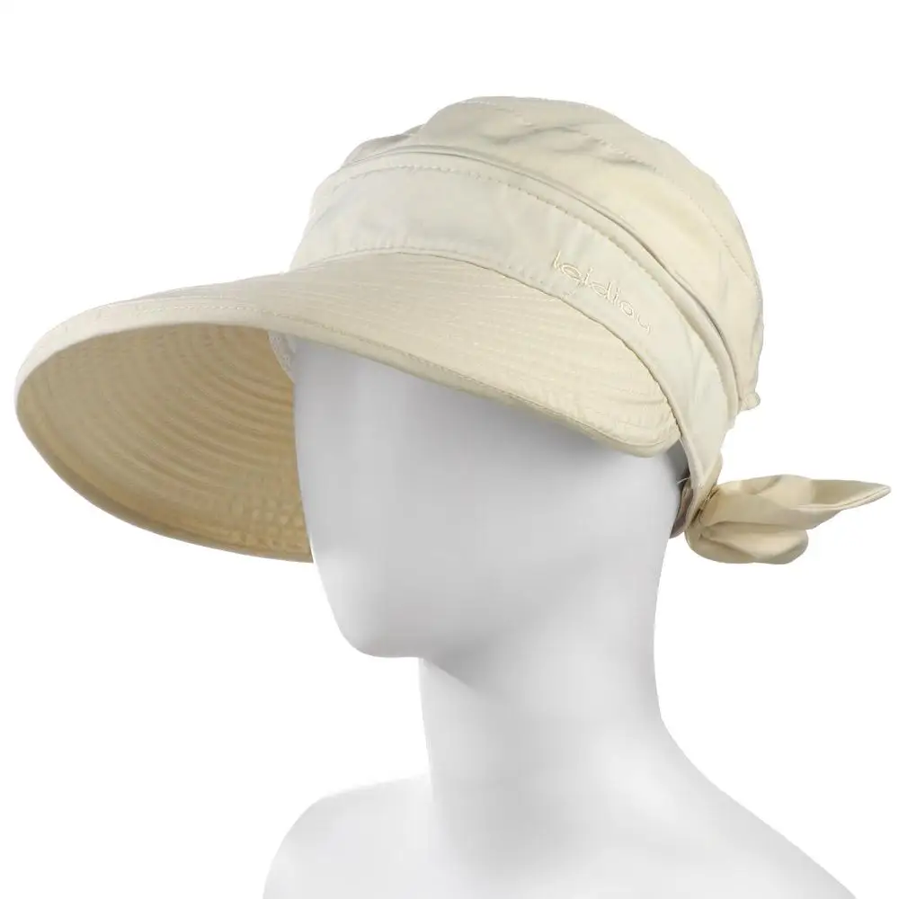 Damen Sommer-Sonnenhut mit breiter Krempe, faltbar, UV-Schutz, Strandhut & Mützen – Detail 2