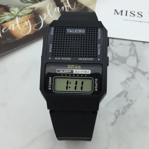 Imagen 2 del producto Reloj Parlante en Español para Ciegos, Niños, y Los Ancianos, Nergo Deportes Electrónicos Hablar Relojes Regalo 716TS