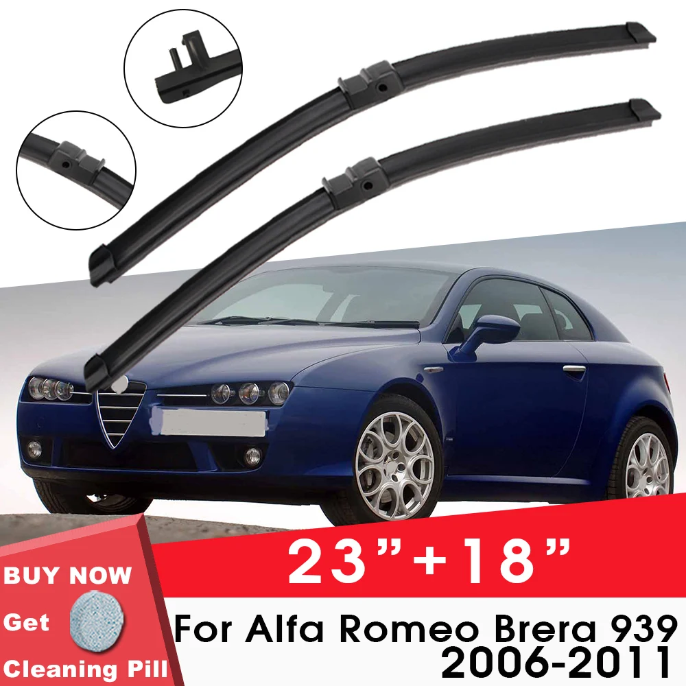 Car Wiper Front Window Windshield Rubber Silicon Gel Refill Wiper For Alfa Romeo Brera 939 2006-2011 23