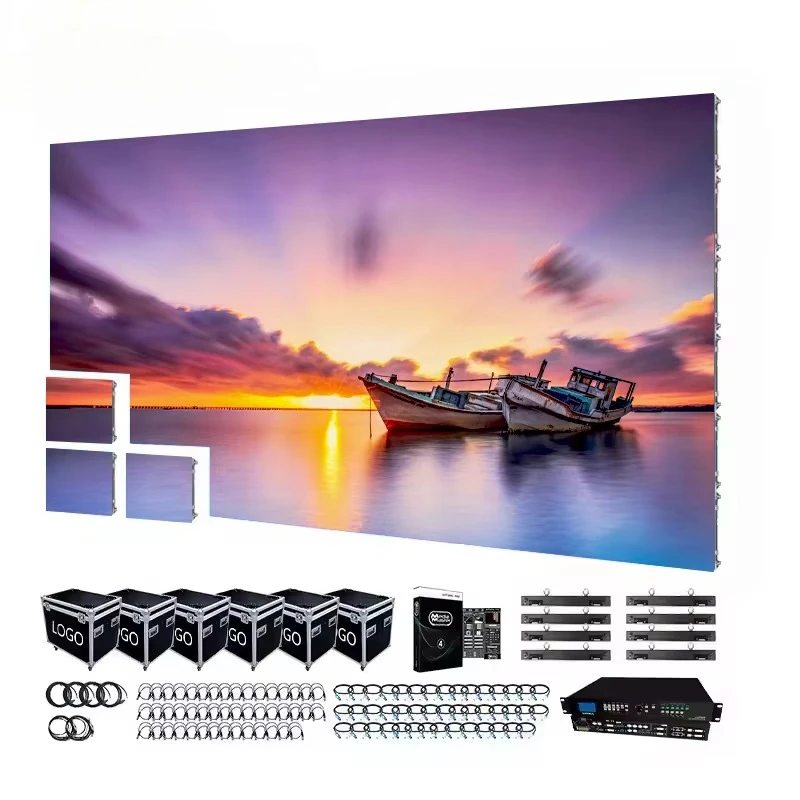 Indoor Full Color Meeting Room LED Display Panel Church Stage Backdrop LED Screen P2.6 P2.9 P3.91 LED Video Wall