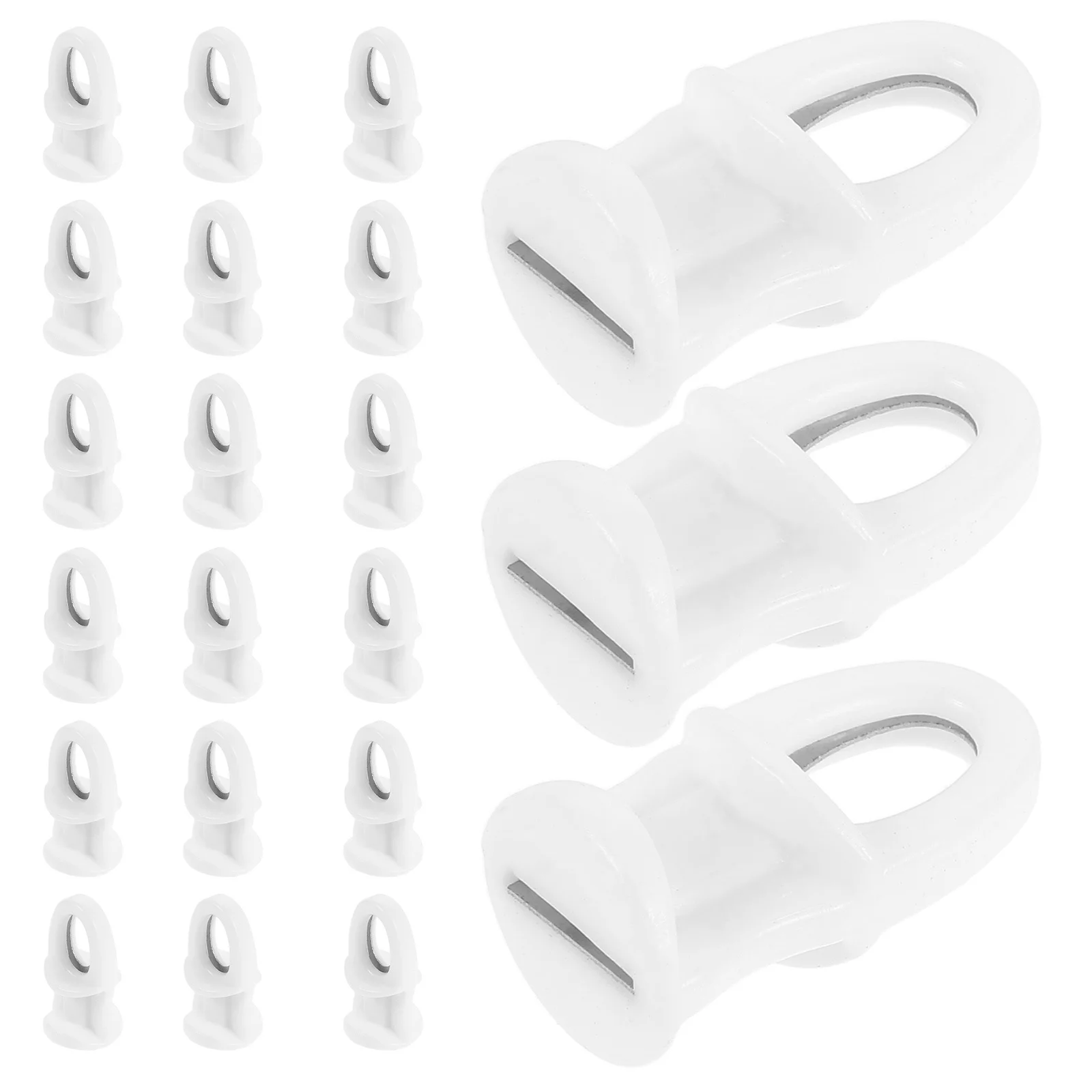 

100Pcs Curtain Rollers Smooth Silent Operation Heavy Drapes Support Ceiling Rod Window Door Shower