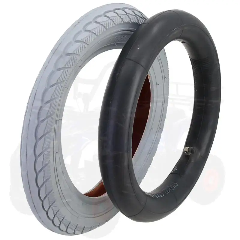 ملحقات العجلات الخلفية للكرسي المتحرك الكهربائي الجديد السميك 310x50-203 أنابيب داخلية وخارجية مقاس 12 بوصة