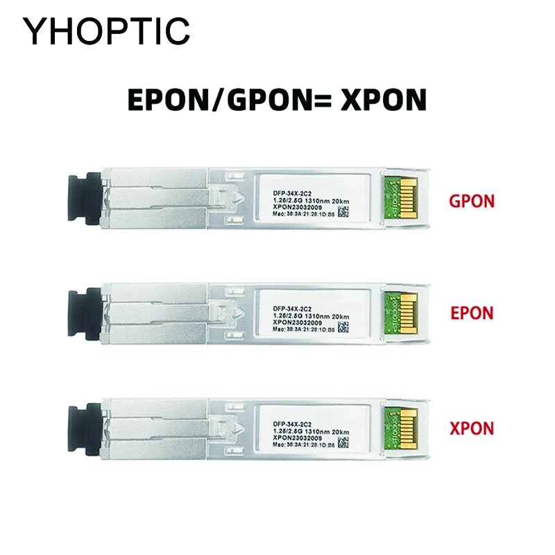 EPON-GPON XPON SFP ONU stick, with MSC connector 1310nm/1490nm DM Pon module, ont, 20km Modem, OLT, ONU, Mac