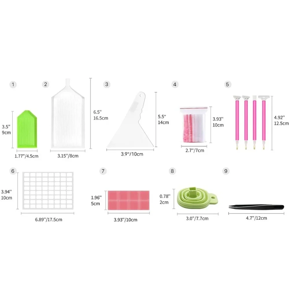 Diamond Painting Accessories Storage Case and Tool Set description 6