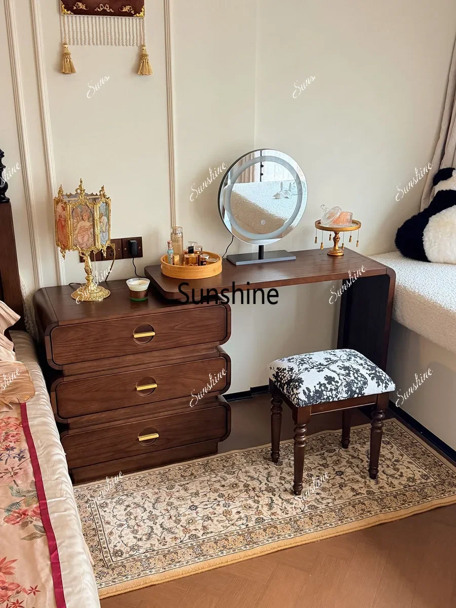 YDresser French antique small apartment retractable small simple modern