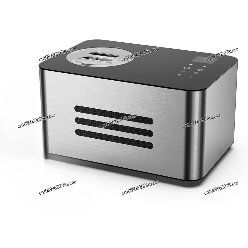 

Ice Cream Maker for Home: 1.5 Quart Automatic Ice Cream Maker Machine with 4 Operation Mode, Stainless Steel Homemade Soft Serve