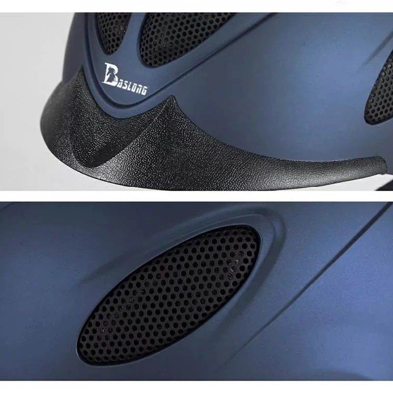 Baslong dziecięcy kask sportowy jeździecki kask jeździecki dla dorosłych sprzęt jeździecki kapelusz jeździecki wielokolorowy regulowany kask rowerowy