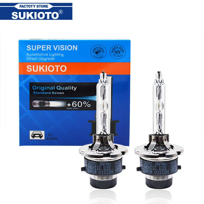 

Ксеноновые лампы SUKIOTO 55 Вт D4S D4R D2R D2S 5500K для Toyota Lexus 66440 66240 35 Вт D2S D4S, автомобильные ксеноновые лампы, 2 шт.