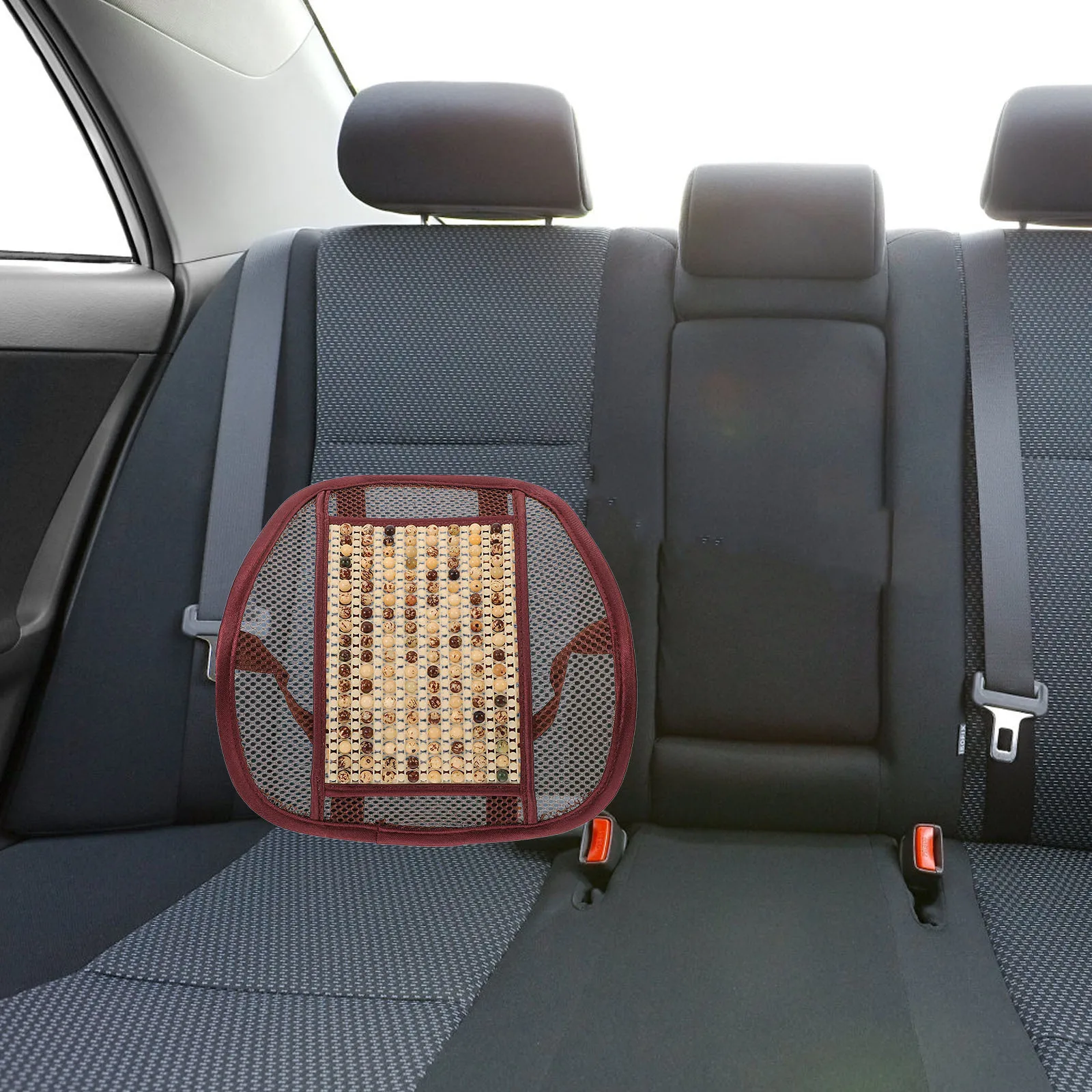 

Lumbar Support Car Cushions Pillows Pillow Breathable Wood Beads Lower Back Cushion For Office Home Driving Chair