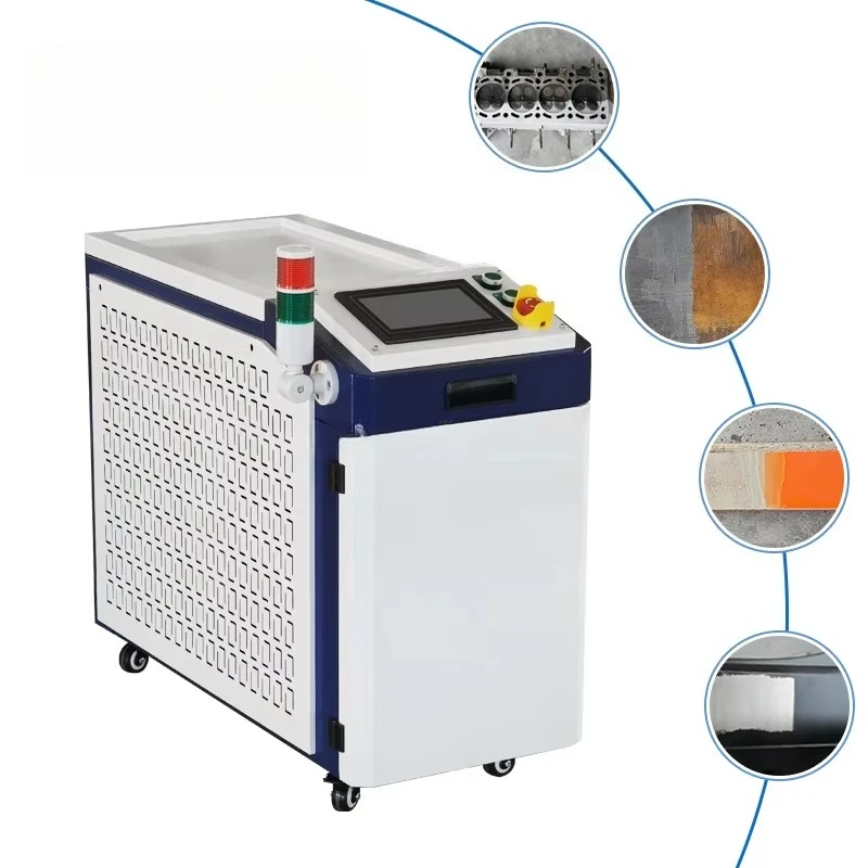 Paint rust Removal Cleaning Machine 500w1000w Cleaner Water-cooled for Metal Wood Stone Wall Industrial view 2