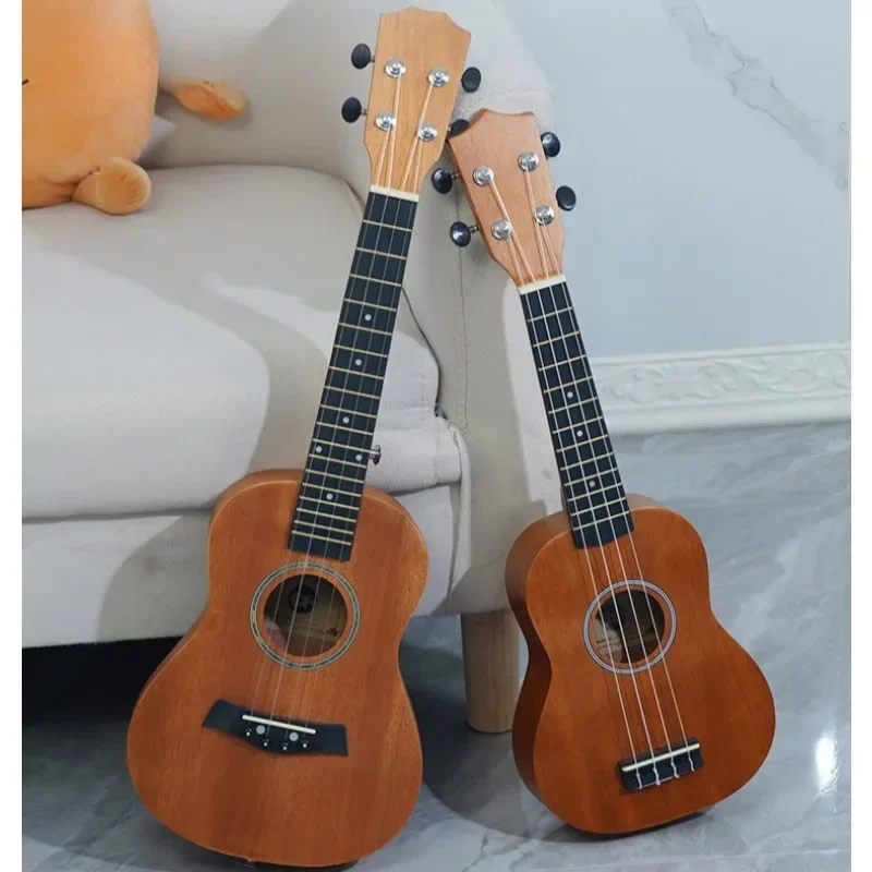 21/23/26 Inch Soprano Ukulele Guitar Mahogany 4-String,Mini Guitar Beginners,Music Lovers