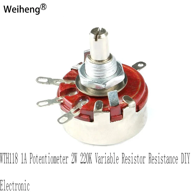 مقياس الجهد wth118, 1a, 2 واط, 220k, مقاومة متغيرة, اصنعها بنفسك, الكتروني
