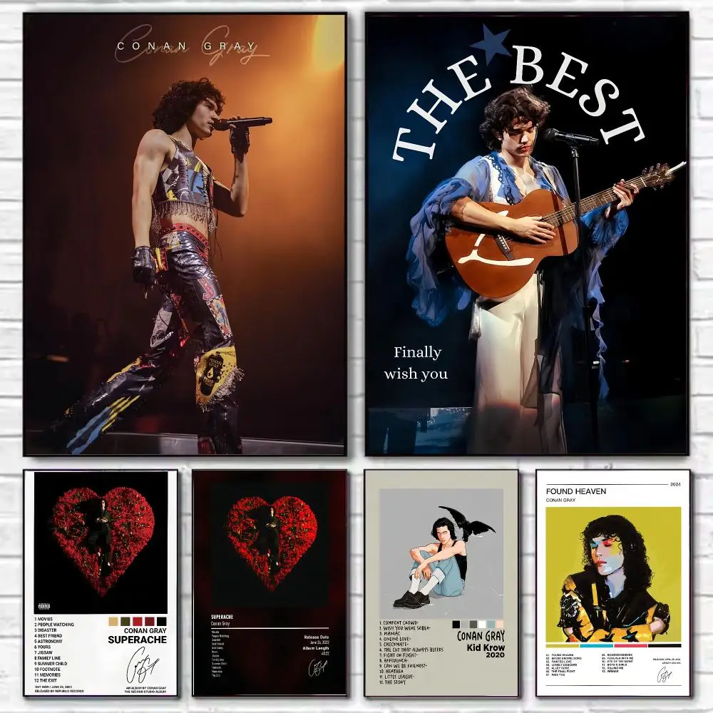 Singer Conan Gray Wishbone Poster HD Decorative Wall Art for Living Room Bedroom Café Stylish Home Décor Gift