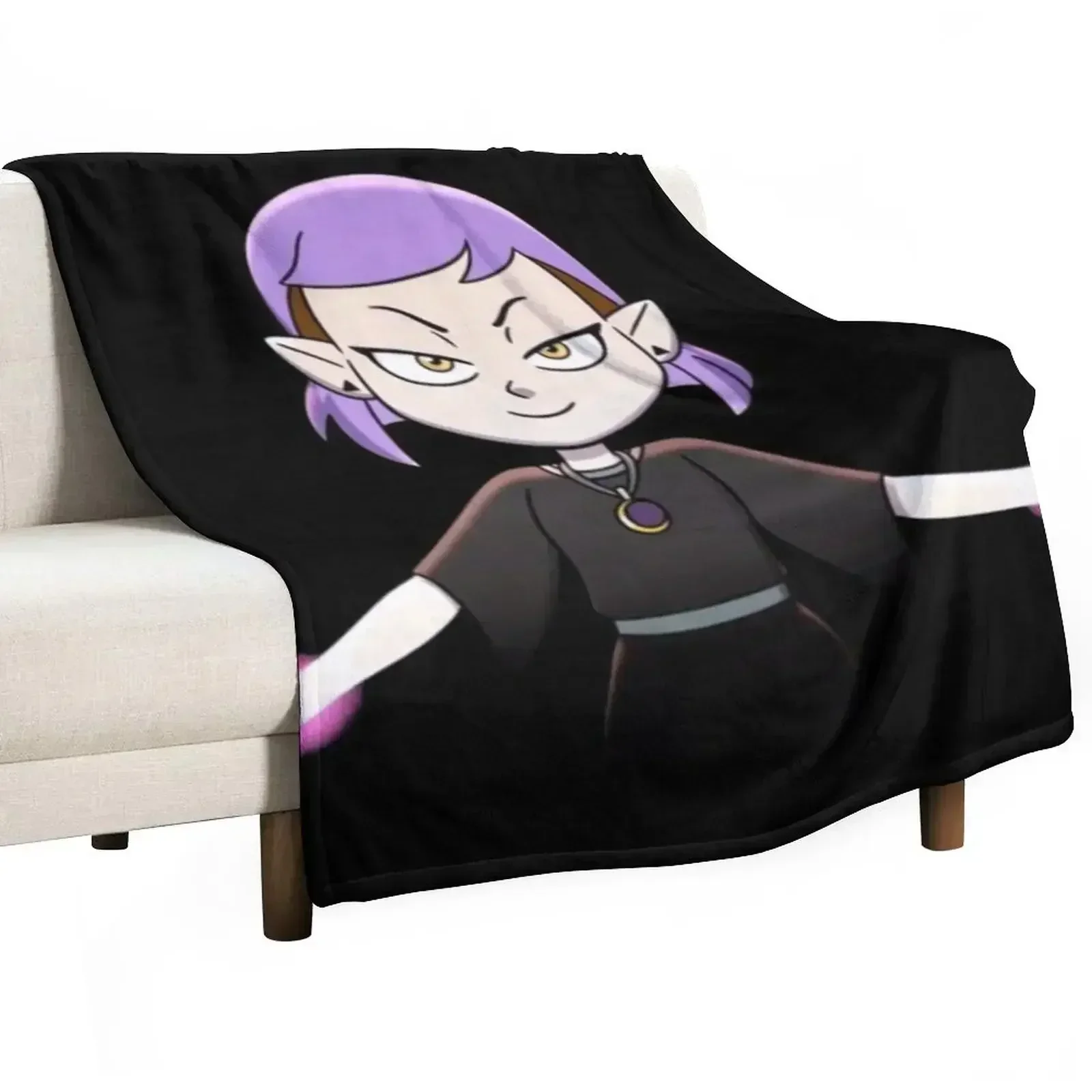 amity blight updated purple hair intro Throw Blanket Soft Multi-Purpose Blankets