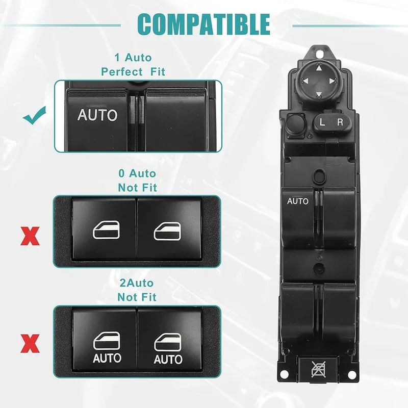 Fit For Mazda 2 M2 2007 2008 2009 2010 2011 2012 2013 Electric Power Master Window Switch Lifter Control Button DF73-66-350B