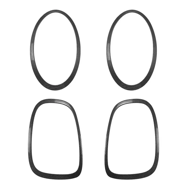 A33K-Car Exterior Accessories For Mini One For Mini Cooper F55 F56 F57 Front Headlamp Bezel Tail Light Trim Ring