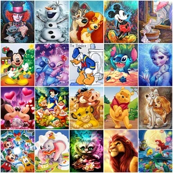 Disney Stitch Diamond Painting Mickey Mouse Full Round Drill 30x40 Embroidery Cartoon Olaf New Arrivals Designer Children Gifts