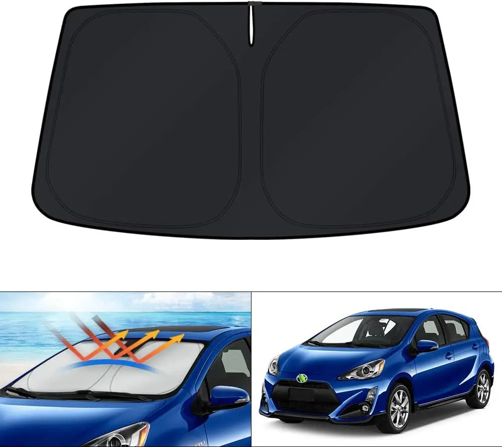 

Солнцезащитный козырек на лобовое стекло на заказ для Toyota Prius C, аксессуары 2012-2019, солнцезащитный козырек, складной солнцезащитный козырек, блоки УФ-лучей Ke