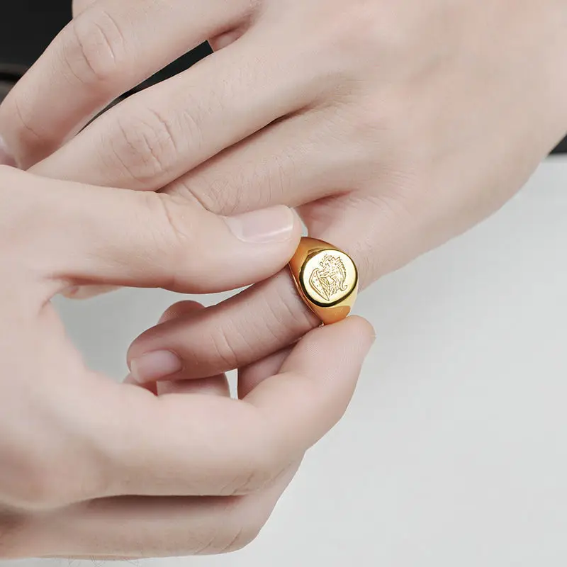 Original design leaf opening neutral ring creative Thai punk designer unique craftsmanship luxury noble jewelry