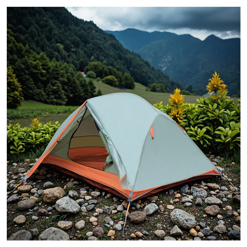 1-Person Lightweight Backpacking Tent CZX-305 Waterproof Ultralight Aluminum Pole Double Trekking Tent