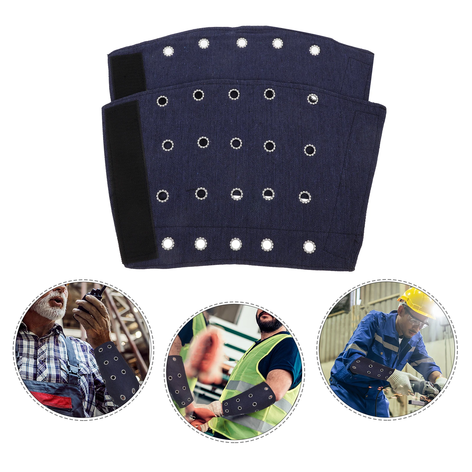 

1 Pair Denim Cut Resistant Arm Industrial Protective Armguards Heavy Duty Welding Gear Adjustable Cut Proof Sleeves For Men Arm