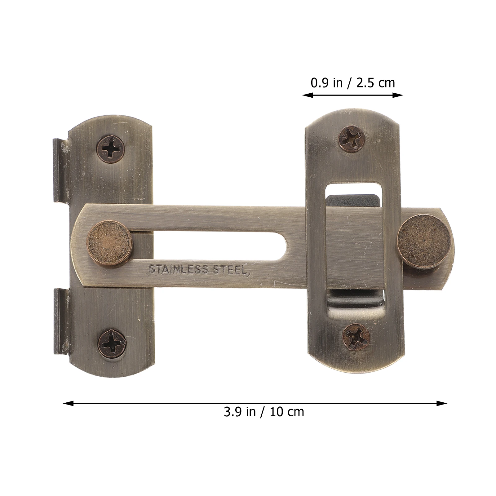 

3 Pcs Anti Theft Door Lock Barn Latch Gate 90 Degree Stainless Steel Hooks for Bathroom Furniture Adjustable Direction Left