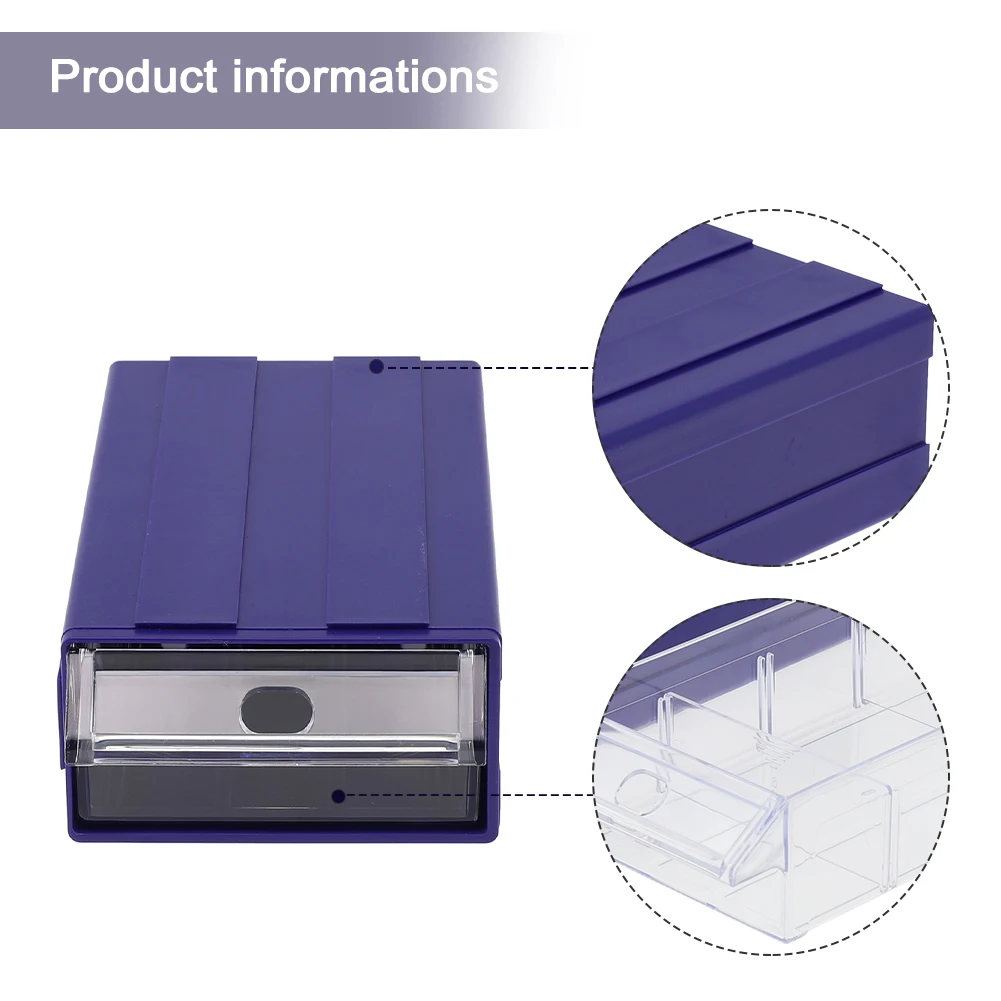 The Perfect Solution for Tidy Storage Stackable Plastic Hardware Parts Storage Boxes  Clear Drawers  Easy Installation Brown