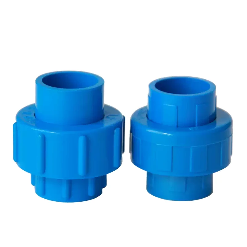 1~10PC 20/25/32/40/50/63~110mm Blue PVC Union Connector Aquarium Tank Water Tube Pipe Coupling Joints Garden Irrigation Fittings