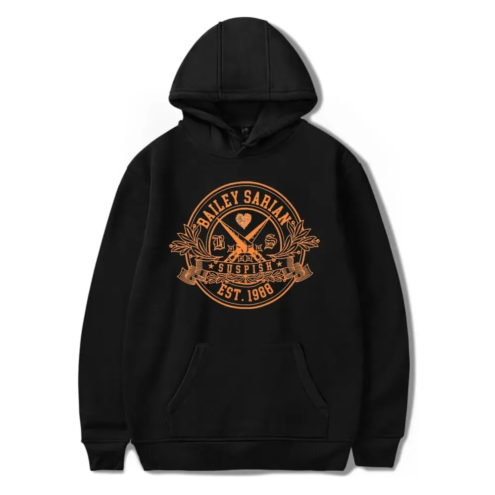 

Bailey Sarian Library Hoodie para homens e mulheres, pulôver de manga comprida, moletom com osso de crista 2024