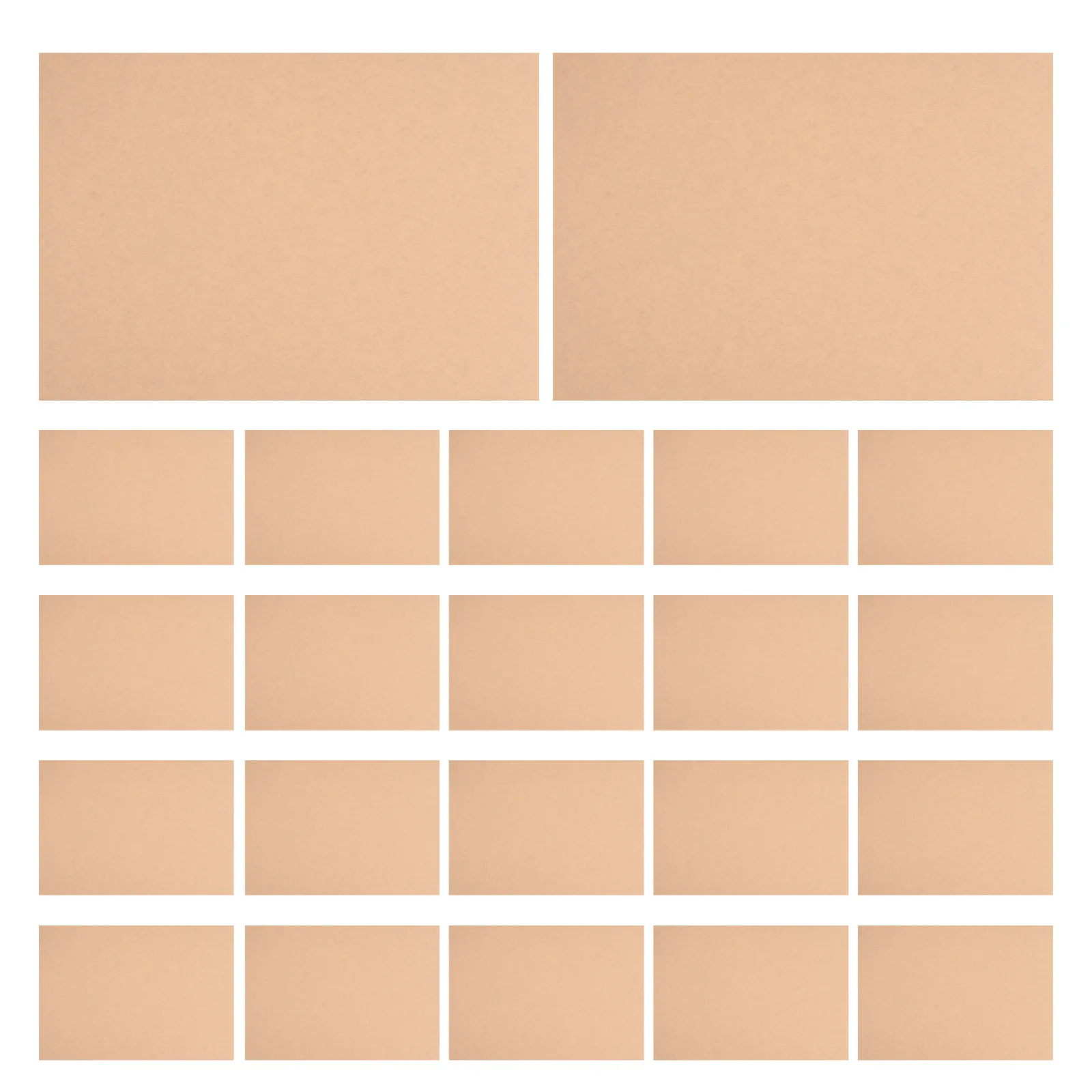 

100 Sheets A4 Blank Kraft Label Paper Printable Adhesive Stick for Offices Schools Warehouses Craft Projects Address