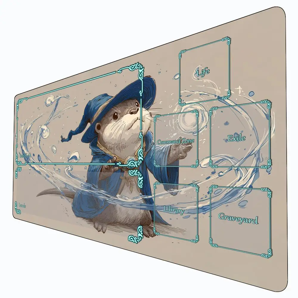 

Игровой коврик Magic Card с зоной, милый игровой коврик Magic Otter mtg, настольный коврик Commander Playmat, подходящий для игрового сбора, волшебный коврик