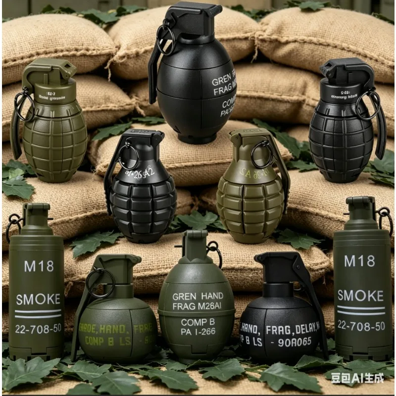 

M67 Tactical Grenade Model Toy, Water Burst Fun Toy, 10 Styles Military Game Prop Model for Outdoor Battle Play