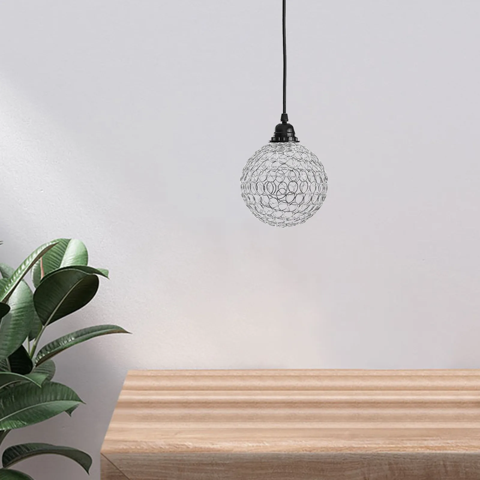 Vintage Cage Lampshade Retro Light Shade Industrial Lamp Cage Easy Install Metal Wire Pendant Light Cover