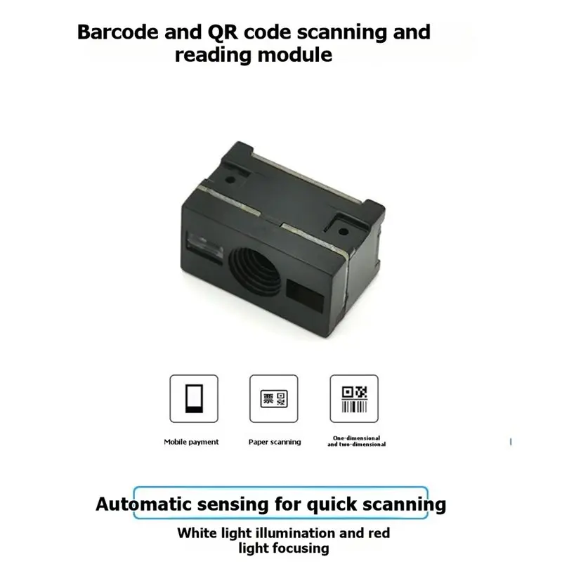 AY14 -GM65S 1D 2D QR Code Image Barcode Identification Module Scanner Scanning Embedded Barcode Reader Board With Cable