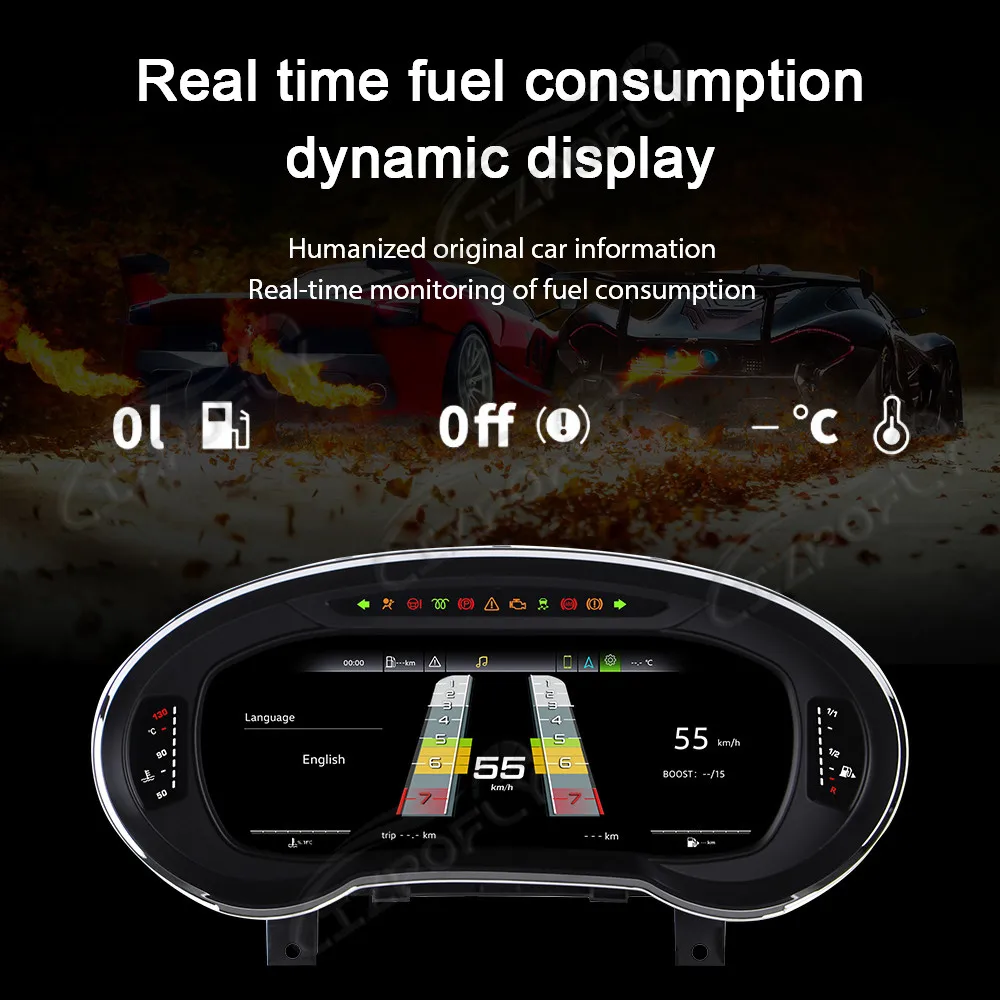 For Audi A3 2014-2020 12.3 Inch Full LCD Instrument Cluster Digital Dashboard Virtual Cockpit High Resolution Upgrade view 2
