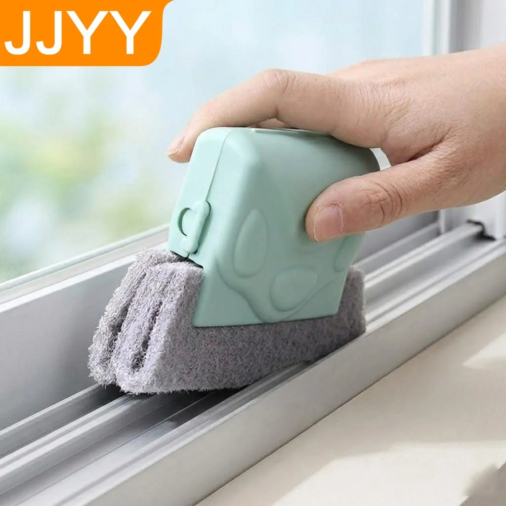 Creative Groove Cleaning Brush for Door Window Tracks Corners Gaps Detachable Household Cleaning Brush 1 Piece
