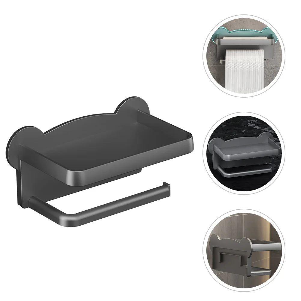 Uchwyt na papier toaletowy bez wiercenia, montowany na ścianie, akcesorium łazienkowe, stylowy, wytrzymały, bez wiercenia, łatwy montaż, uniwersalny uchwyt na rolkę papieru.