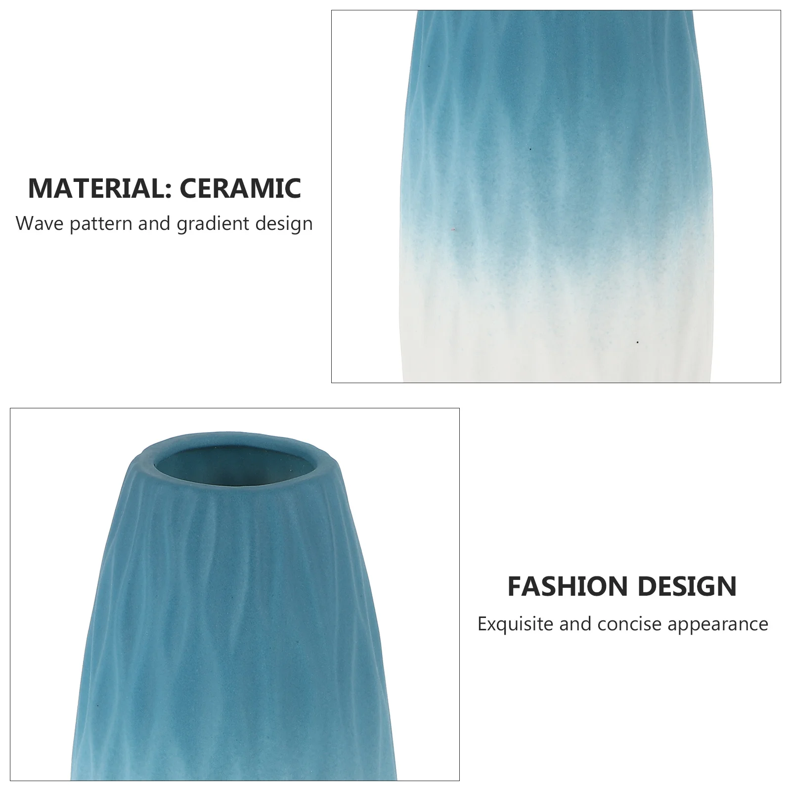 

Gradient Ceramic Flower Vase Decorative Desktop Planter for Flowers Plants Home Garden Decoration Flower Vase