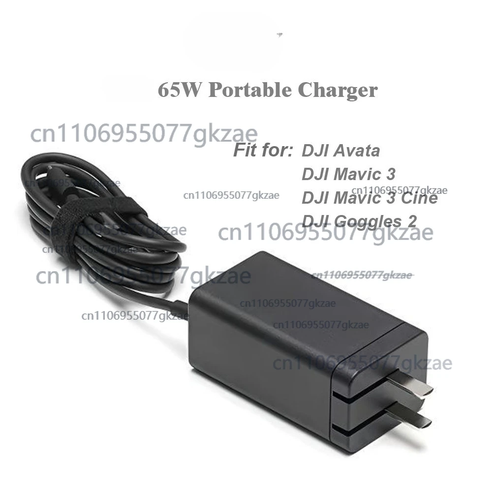 

OK NEW FOR DJI 65W Portable Charger with Cable for Mavic 3,Air 3,Avata(PD-65CN)