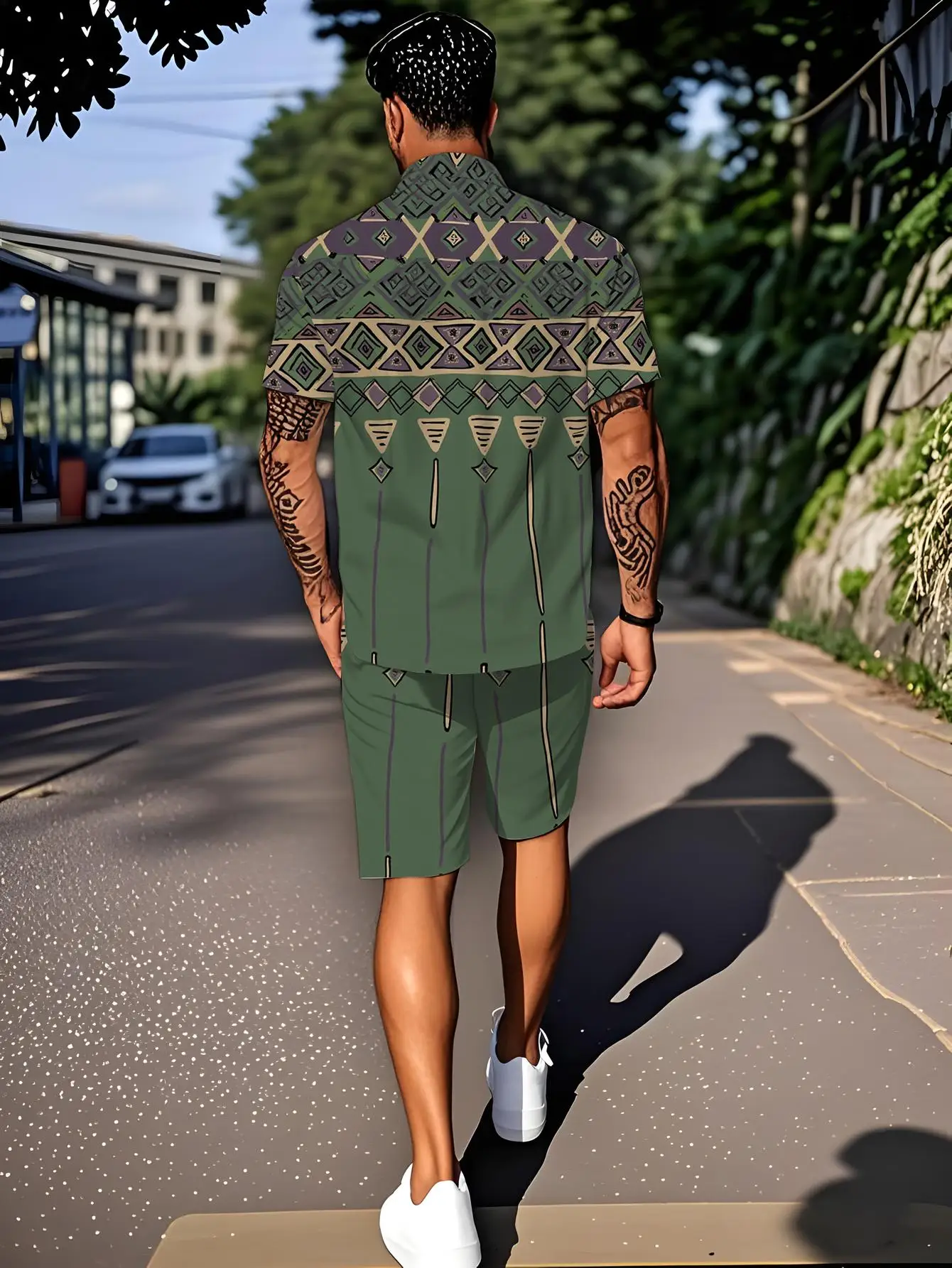 

Men's Shirt Sets 2026 Spring/Summer men's Tracksuit set clothing set sets for men 3D Printed Suit for man Graphic jogging suit