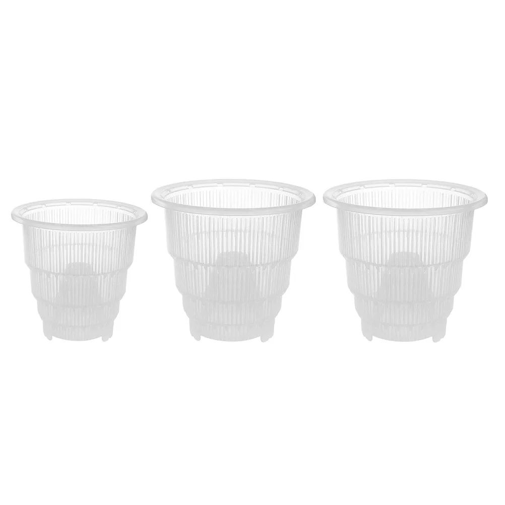 

3 Pcs Breathable Succulent Plant Pots for Home Decor Durable Resin Material Flower Pot Container Garden