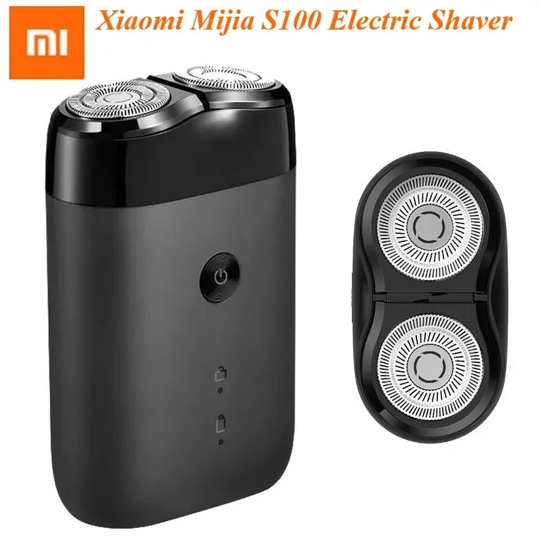 Xiaomi Mijia S100 Electric Shaver Dry Wet Razor Beard TrimmerTwin Blade Portable  USB Rechargeable Men Razors Machine