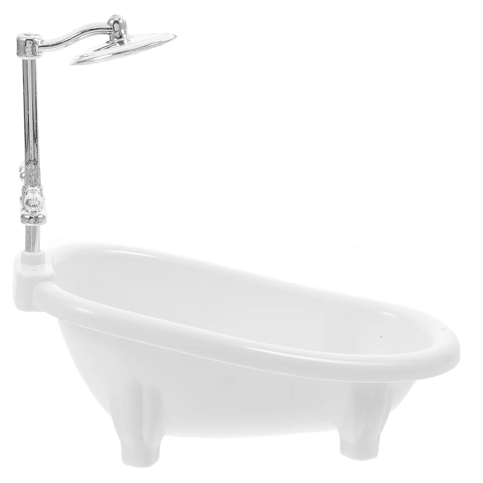 Micro Bathtub for Mini House Miniature Baby Toy Set Room Bathroom Accessories Pretend Play Abs Craft Decors Furniture