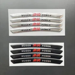 4Pcs Aluminium Mugen Power Car Wheel Rim Stickers Emblem Badge For Honda Mugen Inspire XRV CRV URV CRZ Fit Pilot Type R Type S